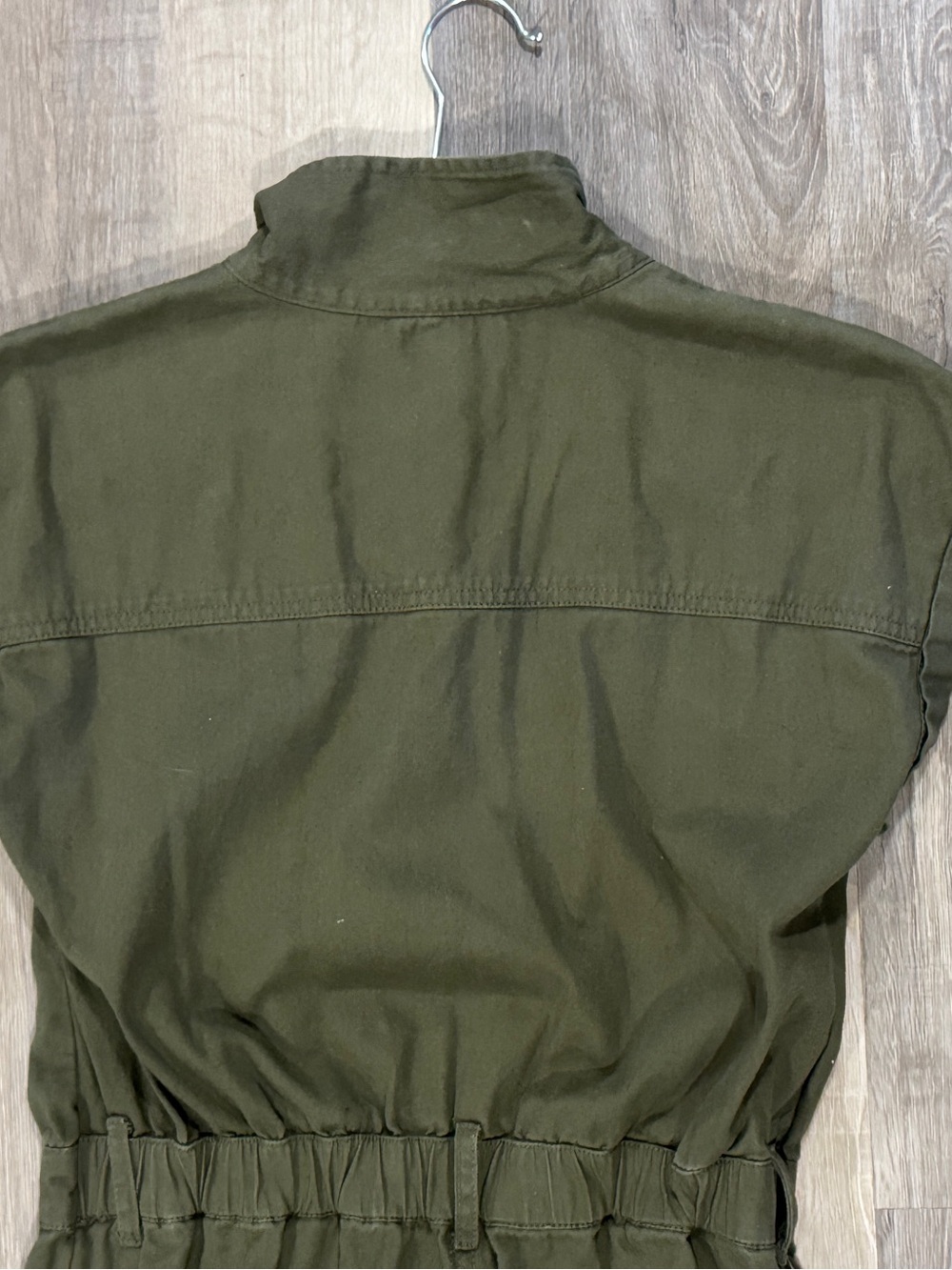Japna Olive Green Cotton Full Button Jumper - Picture 9 of 11